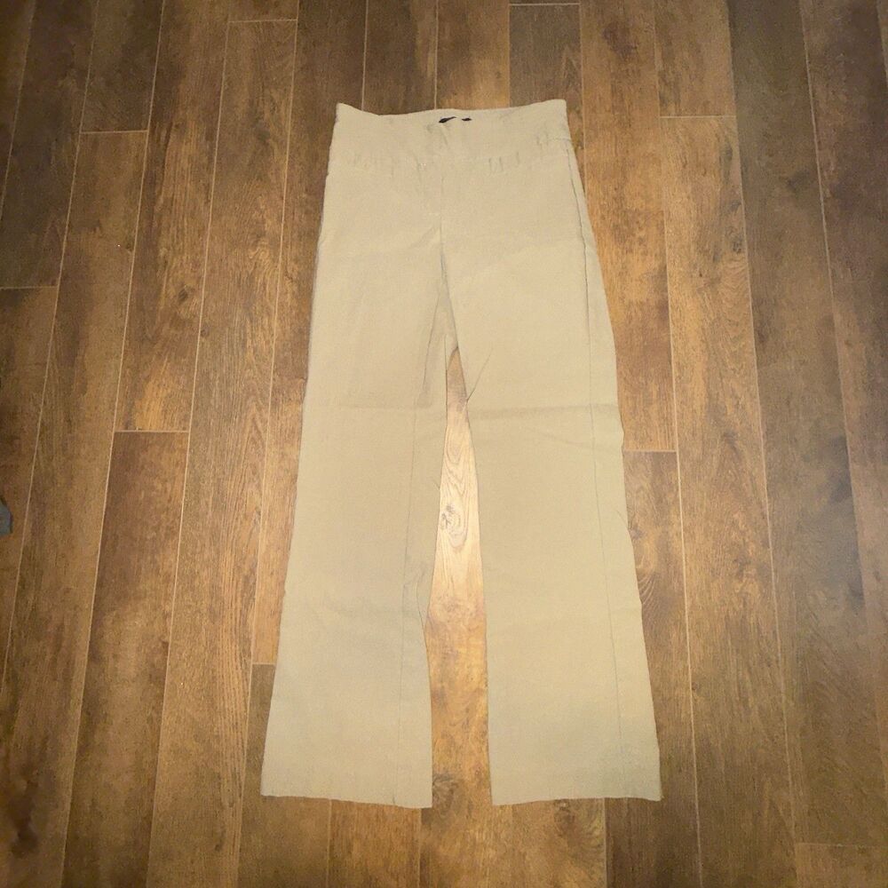 Rekucci Women's Sz 2P Ease into Comfort Stretch Slim Pant Oatmeal